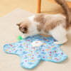 Interactive Hunting Cat Toy – Self-Play Covered Spinner with Wand