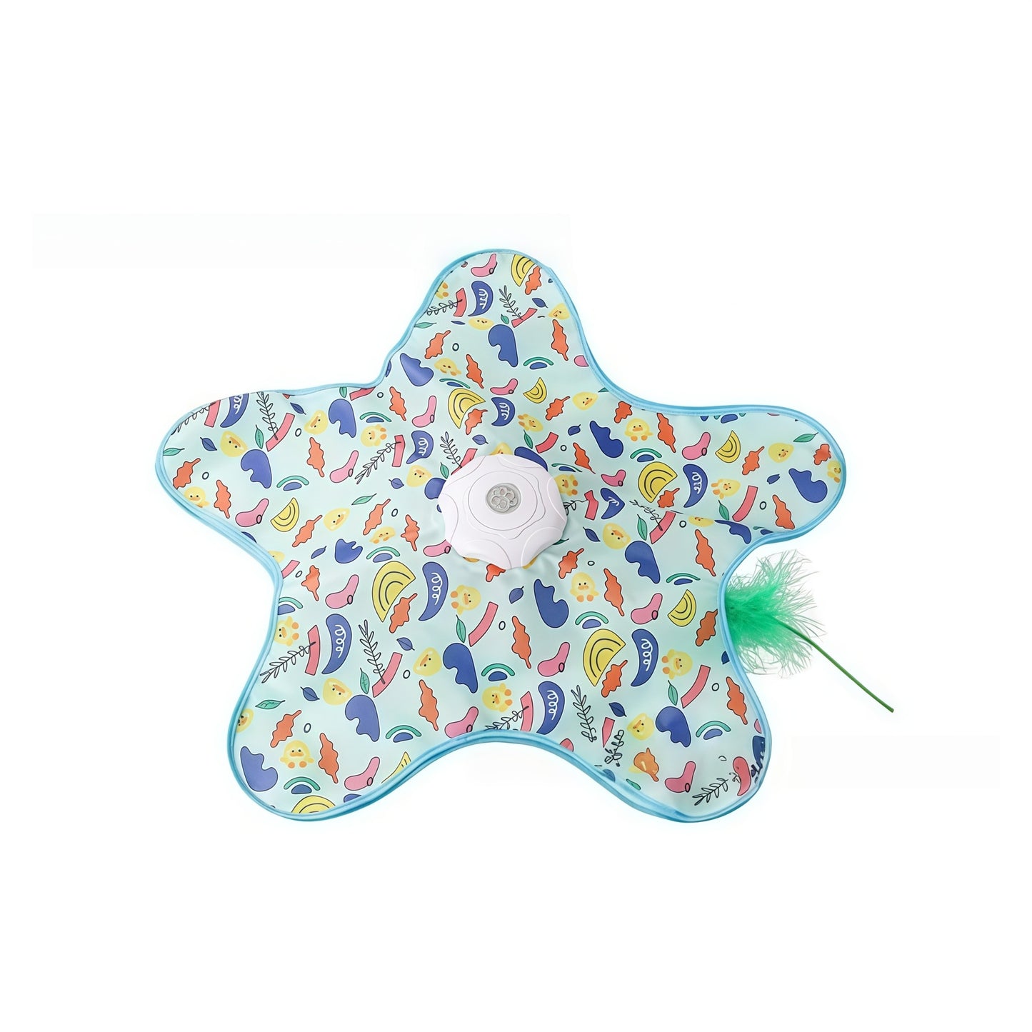 Interactive Hunting Cat Toy – Self-Play Covered Spinner with Wand