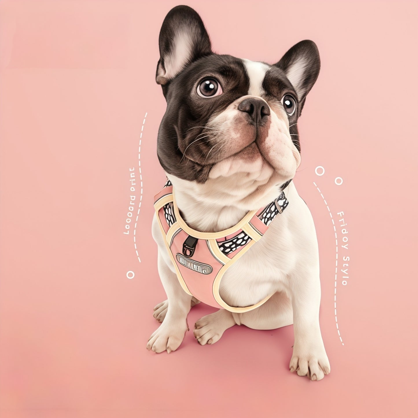 Lightweight No-Pull Dog Harness with Reflective Trim