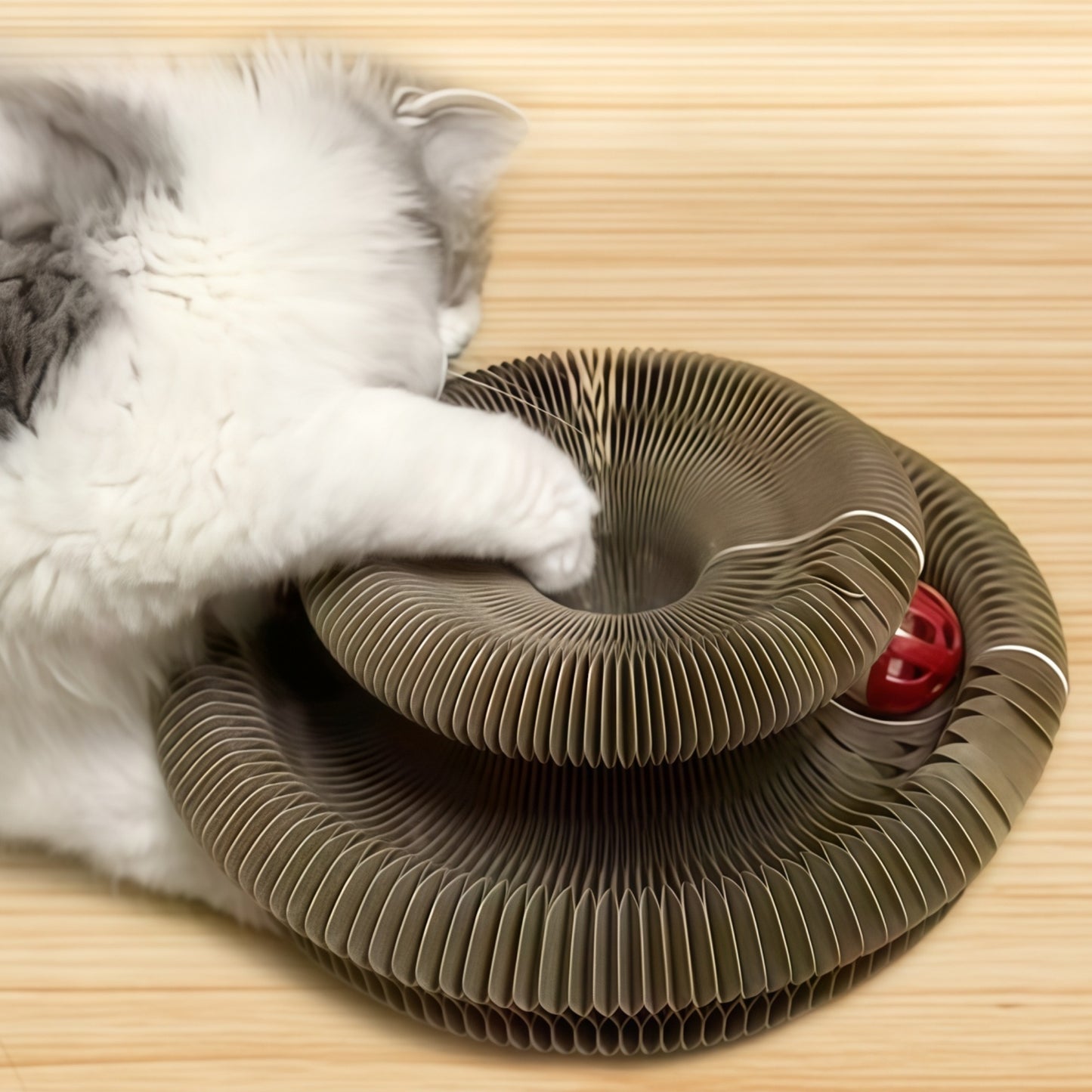 Magnetic Accordion Cat Scratcher Toy