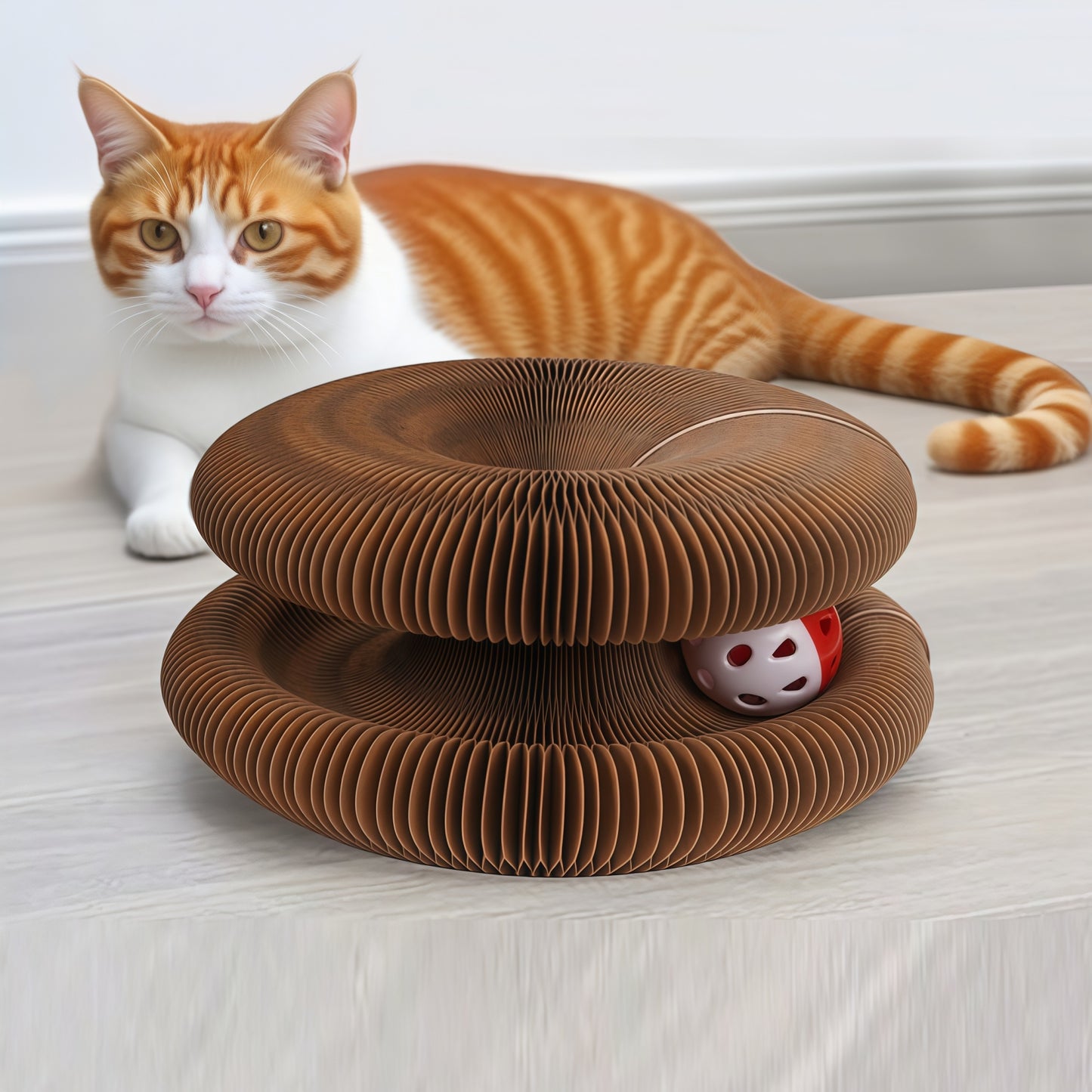 Magnetic Accordion Cat Scratcher Toy