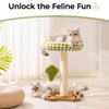 2-in-1 Cat Scratching Post & Bed