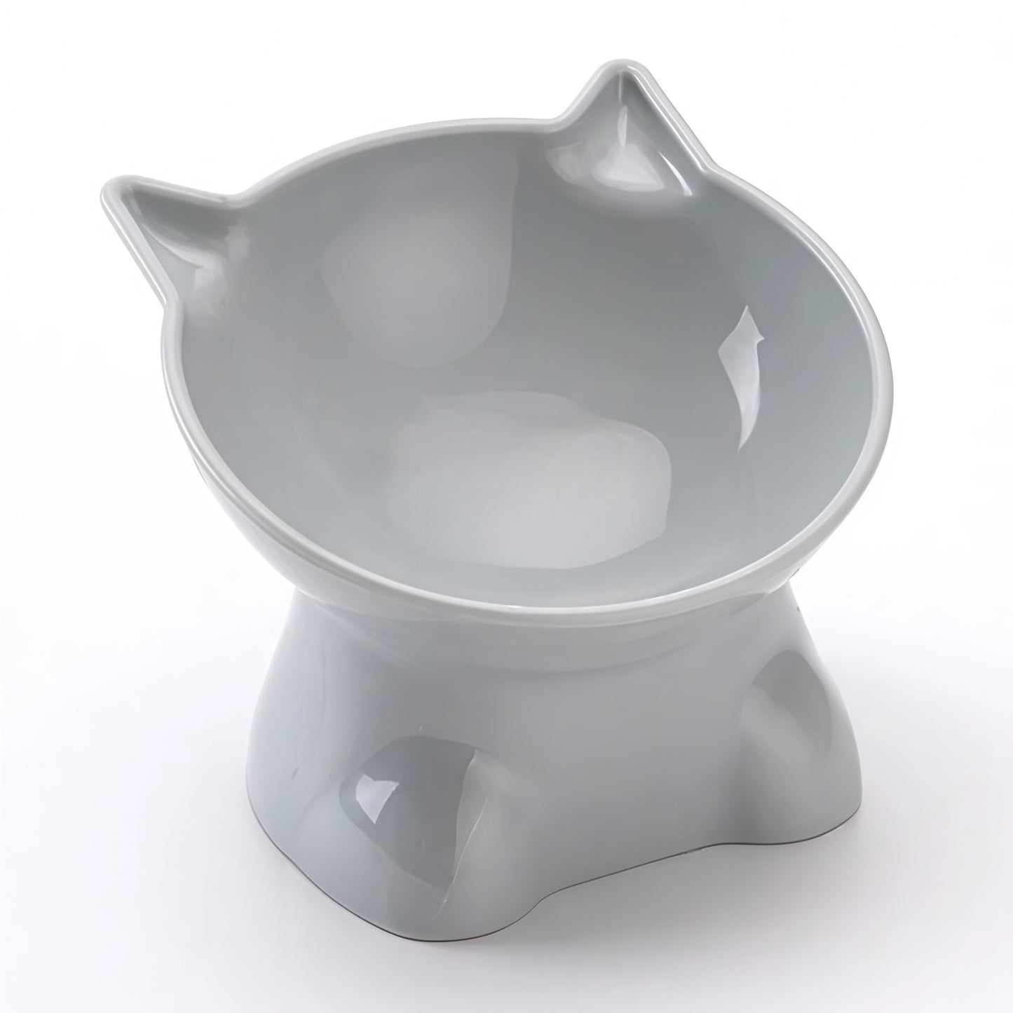 Nordic Tilted Plastic Cat Food Bowl