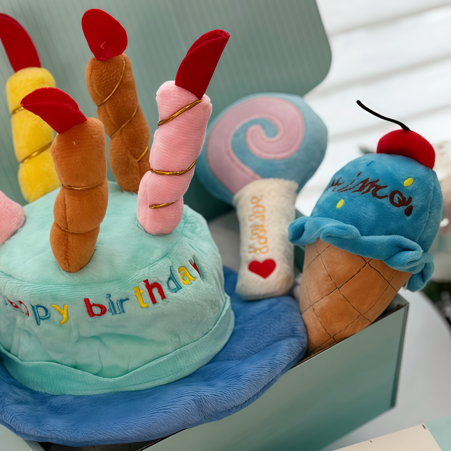 Pet Plush Toy Birthday Gift Set