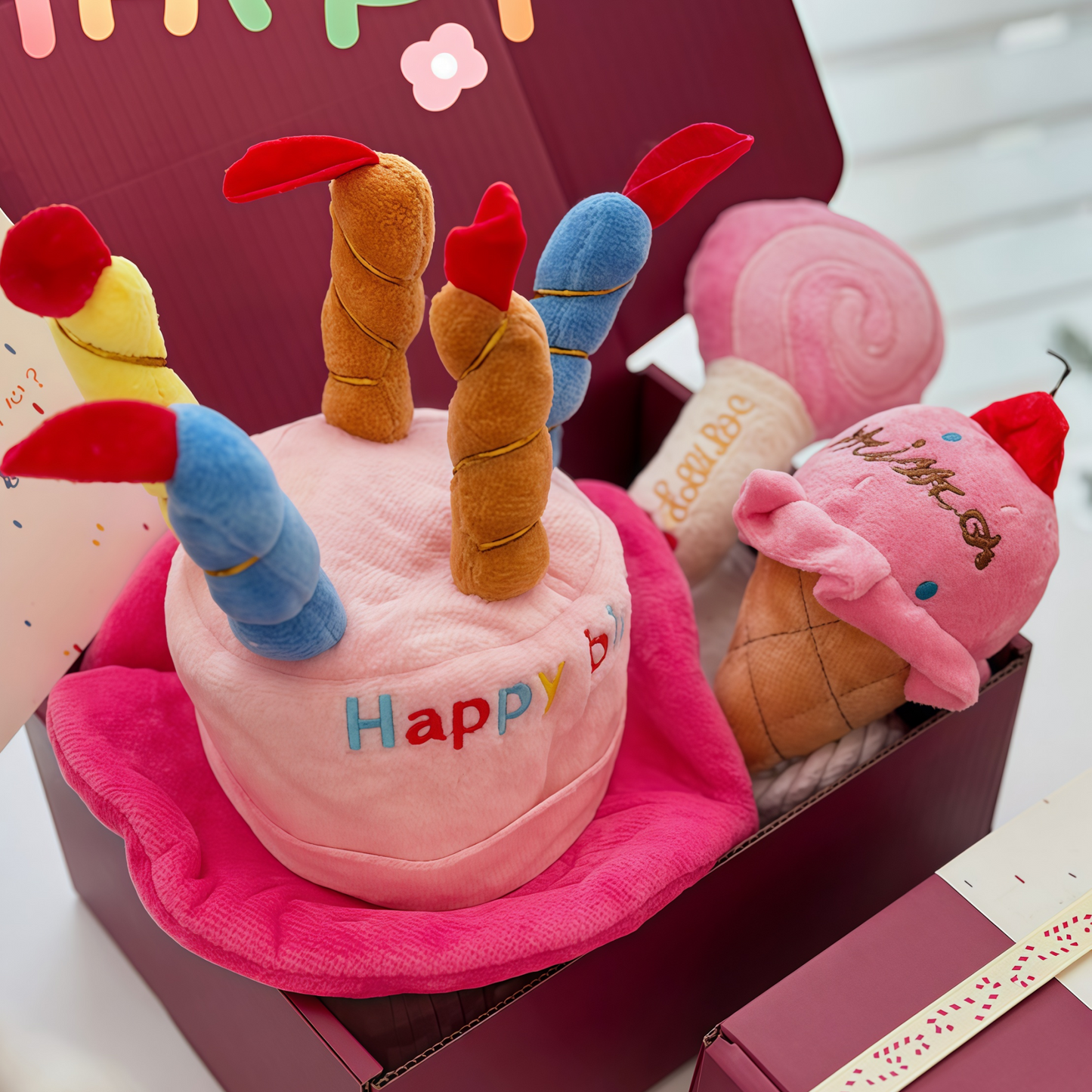 Pet Plush Toy Birthday Gift Set