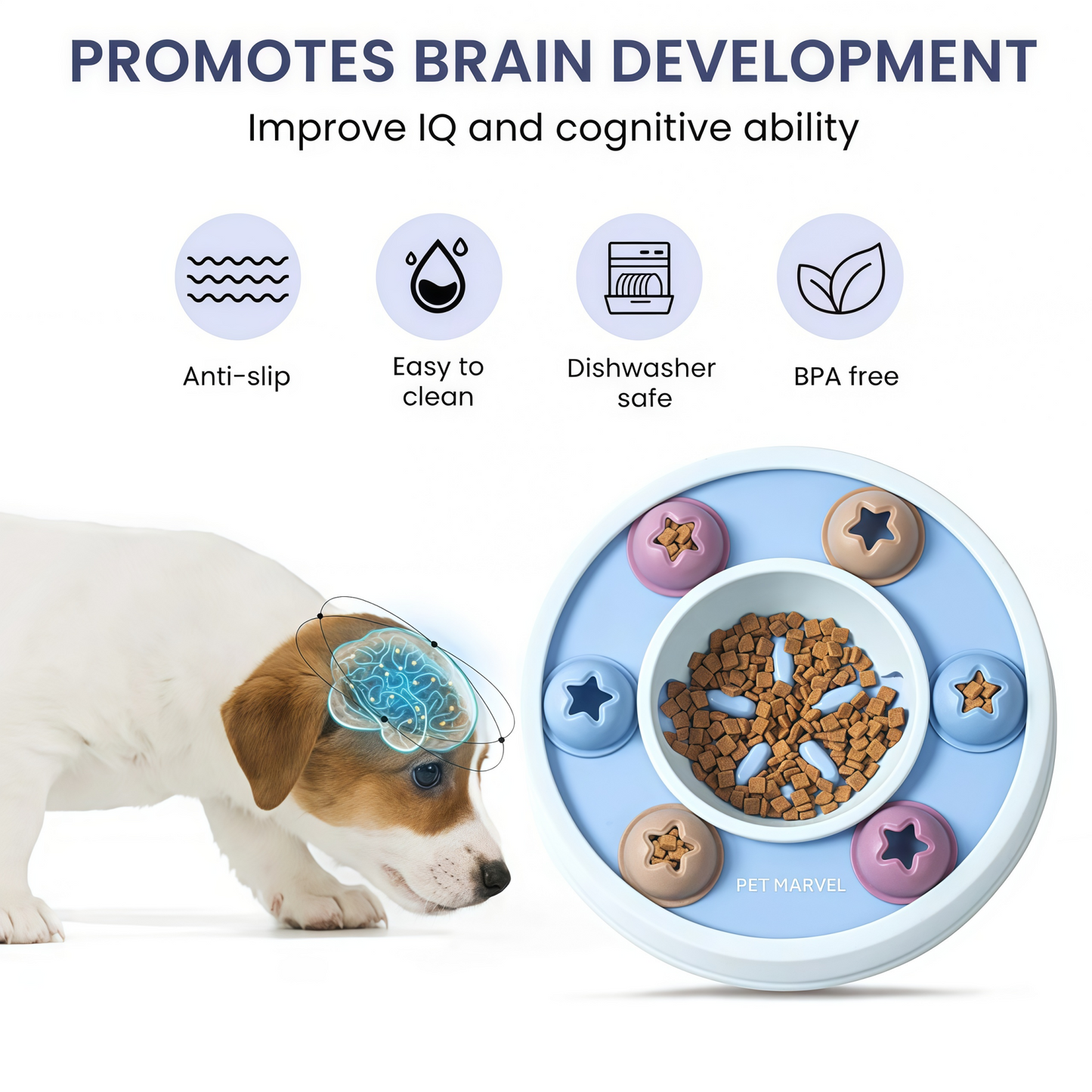 Interactive Dog Puzzle Feeder Toy