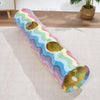 Rainbow Plush Cat Tunnel Toy