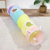 Rainbow Plush Cat Tunnel Toy