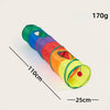 Rainbow Plush Cat Tunnel Toy