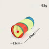 Rainbow Plush Cat Tunnel Toy