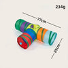 Rainbow Plush Cat Tunnel Toy