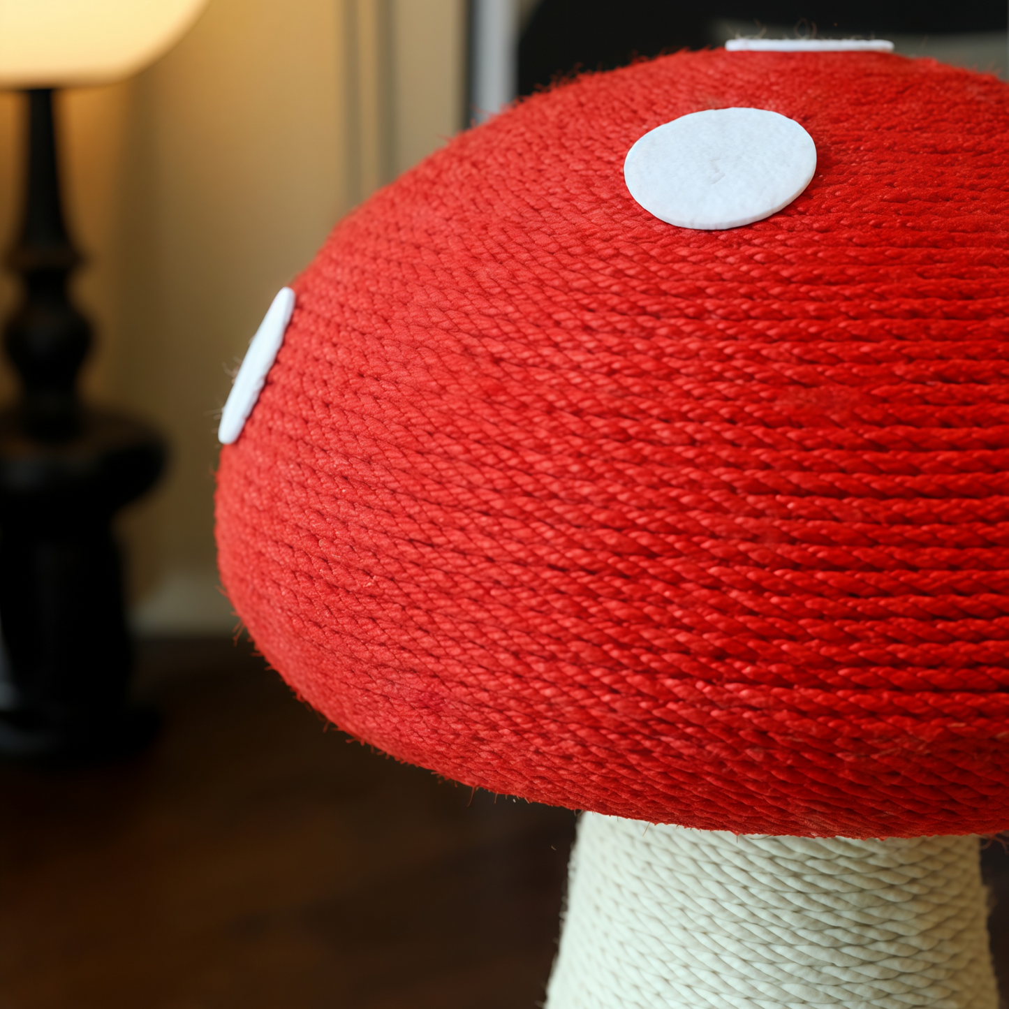 Red Mushroom Sisal Cat Scratcher