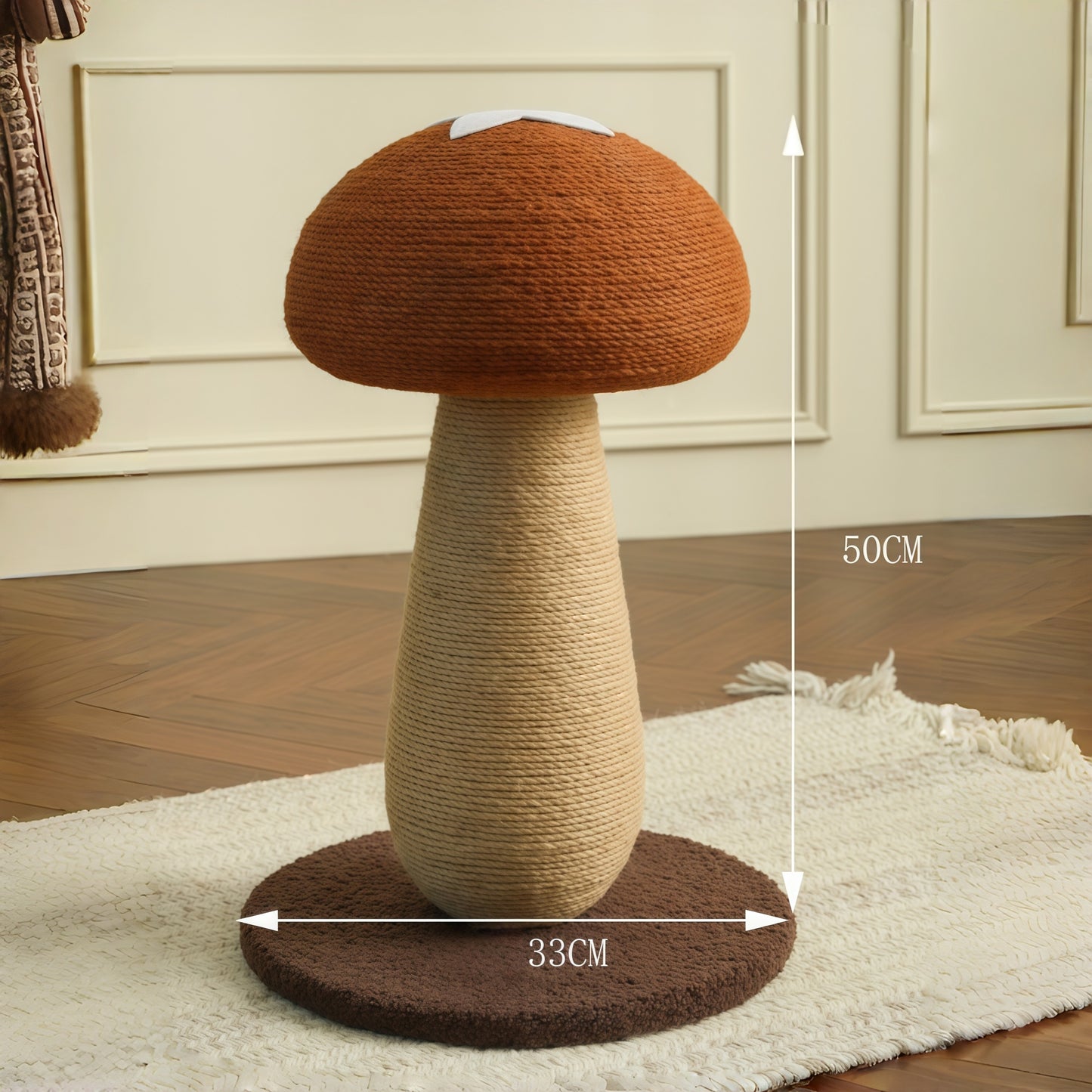 Red Mushroom Sisal Cat Scratcher