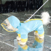 Reflective Waterproof Dog Raincoat With Leash Hole