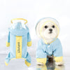 Reflective Waterproof Dog Raincoat With Leash Hole