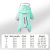 Reflective Waterproof Dog Raincoat With Leash Hole