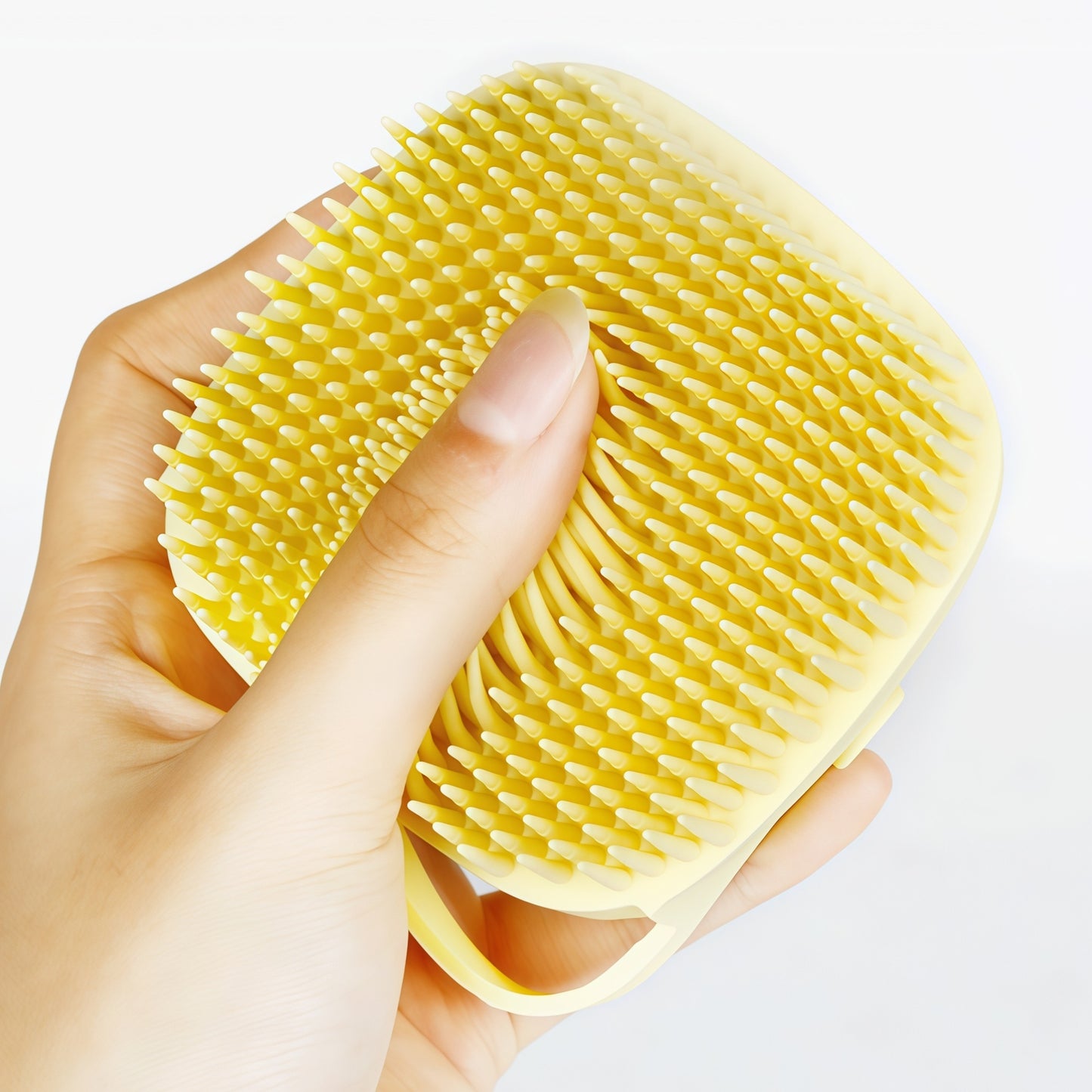 Silicone Pet Bath Brush with Shampoo Dispenser