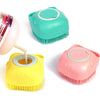 Silicone Pet Bath Brush with Shampoo Dispenser