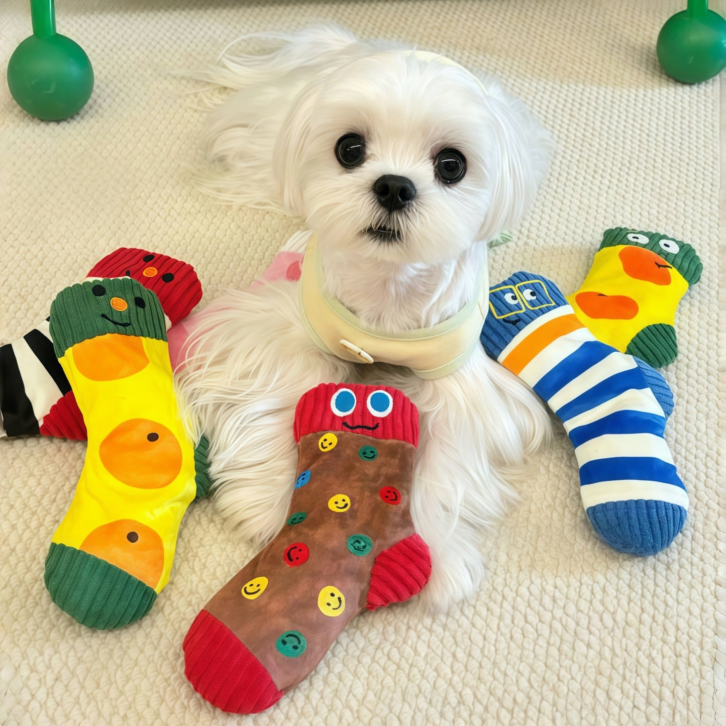 Sock Plush Squeaky Dog Toy