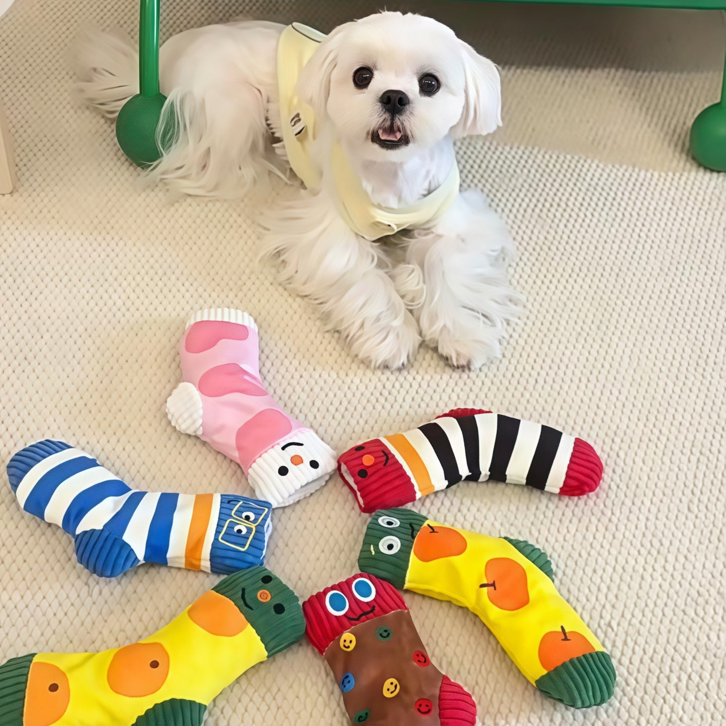 Sock Plush Squeaky Dog Toy