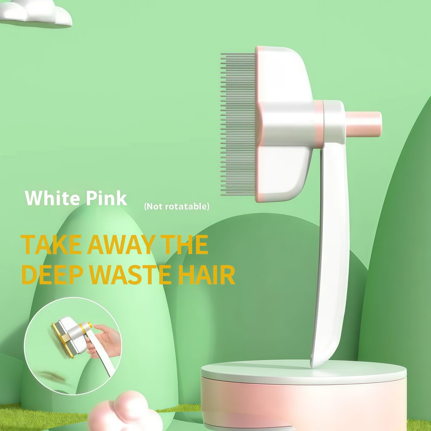 Stainless Steel Fine-Tooth Pet Comb