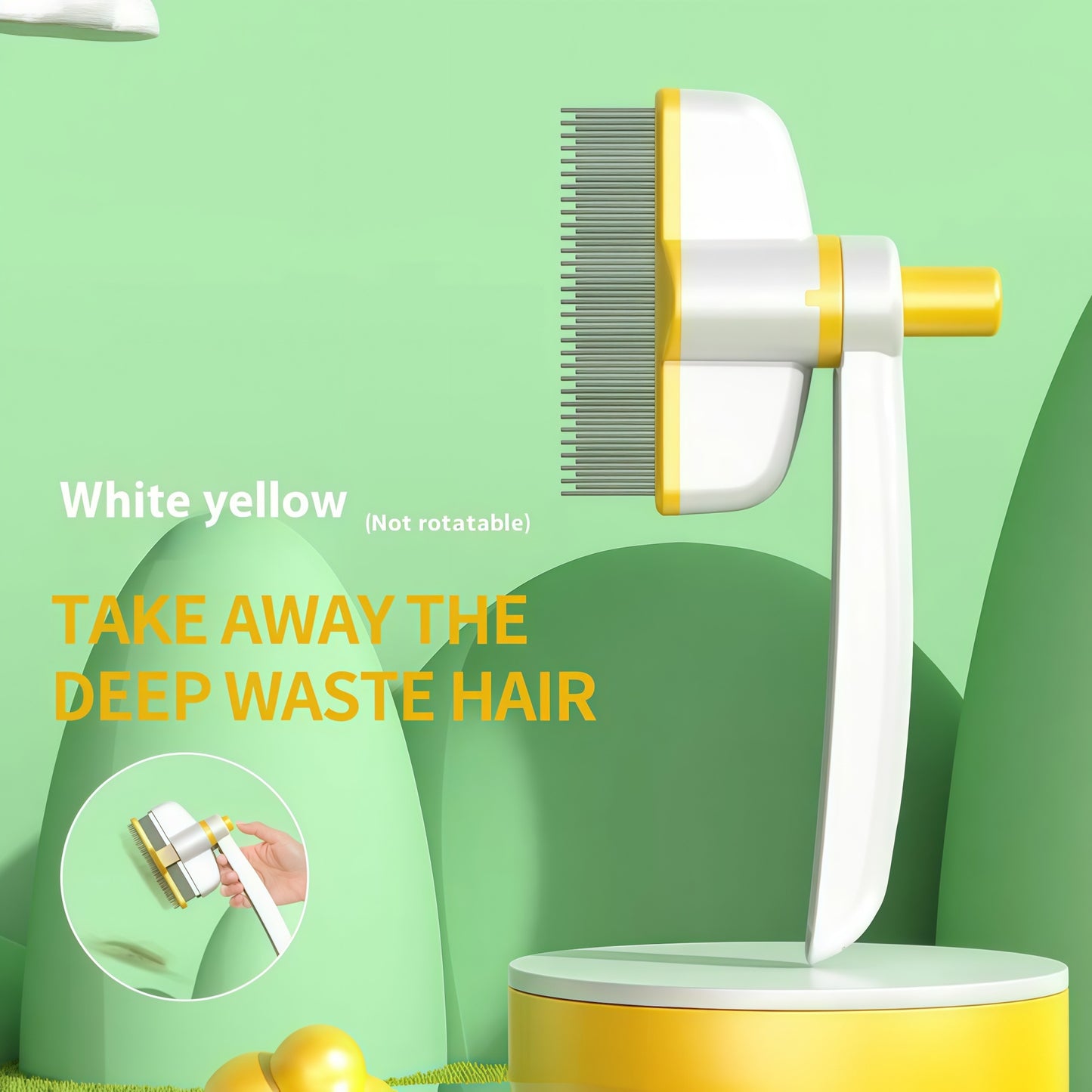 Stainless Steel Fine-Tooth Pet Comb