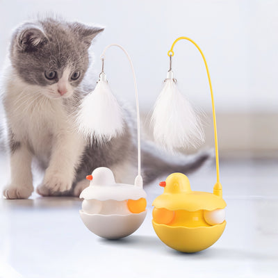 Tumbler Duck Cat Wand Toy for Cats