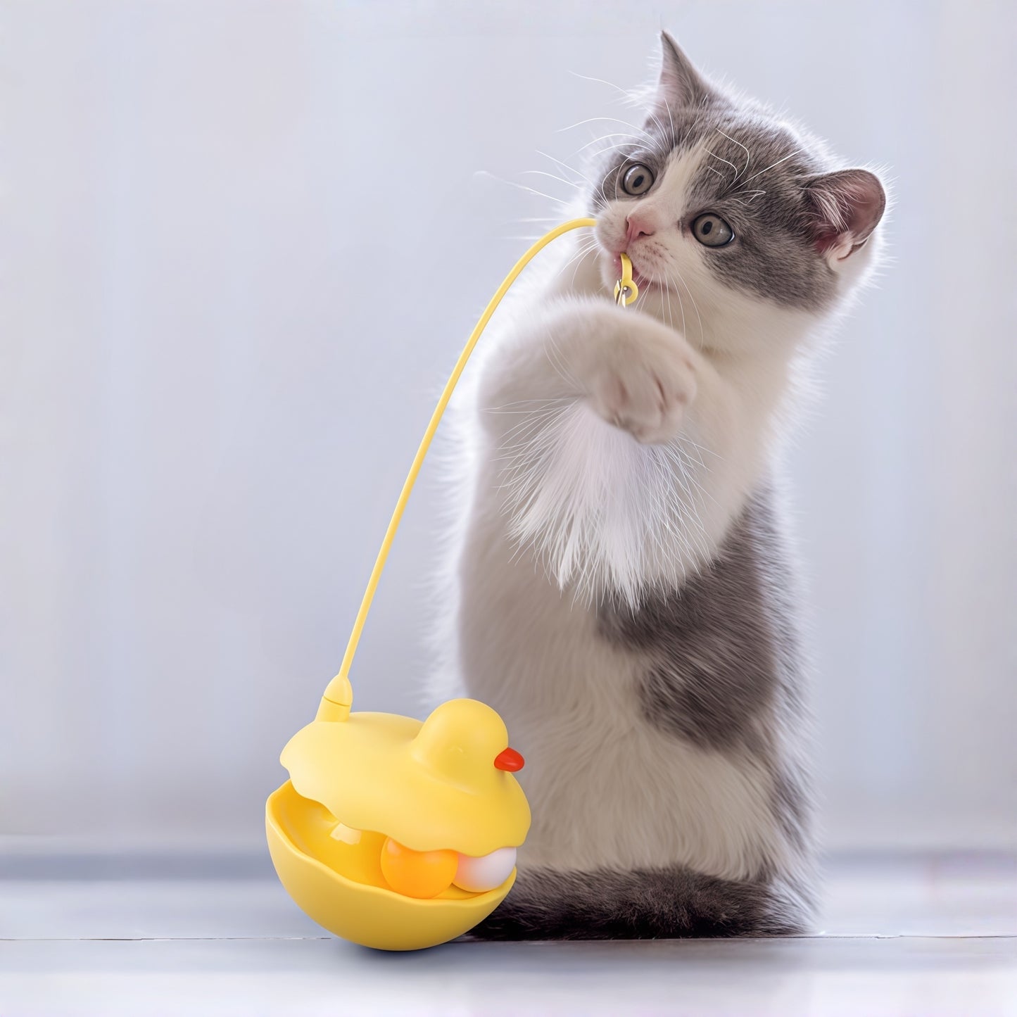 Tumbler Duck Cat Wand Toy for Cats