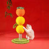 “Good Persimmon” Dual-Post Cat Scratcher Tree