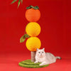 “Good Persimmon” Dual-Post Cat Scratcher Tree