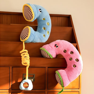 Retro Telephone Pet Pillow Toy