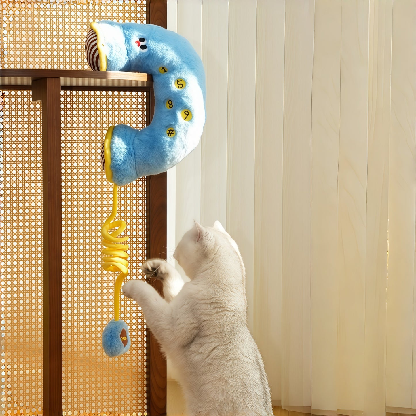 Retro Telephone Pet Pillow Toy